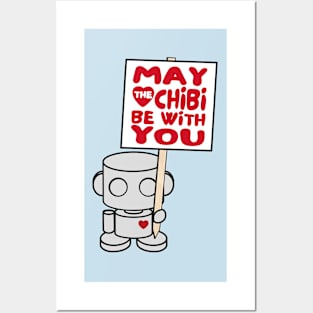 O'BOT Toy Robot (May the Chibi Be With You) Posters and Art